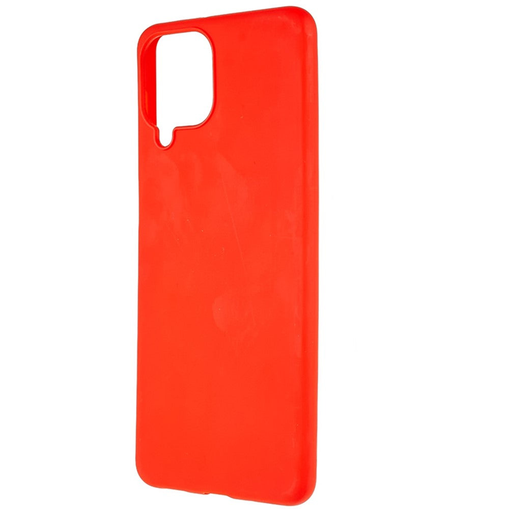 For Samsung Galaxy M53 5G Soft TPU Matte Phone Case Anti-fingerprint Anti-drop Back Cover - Red