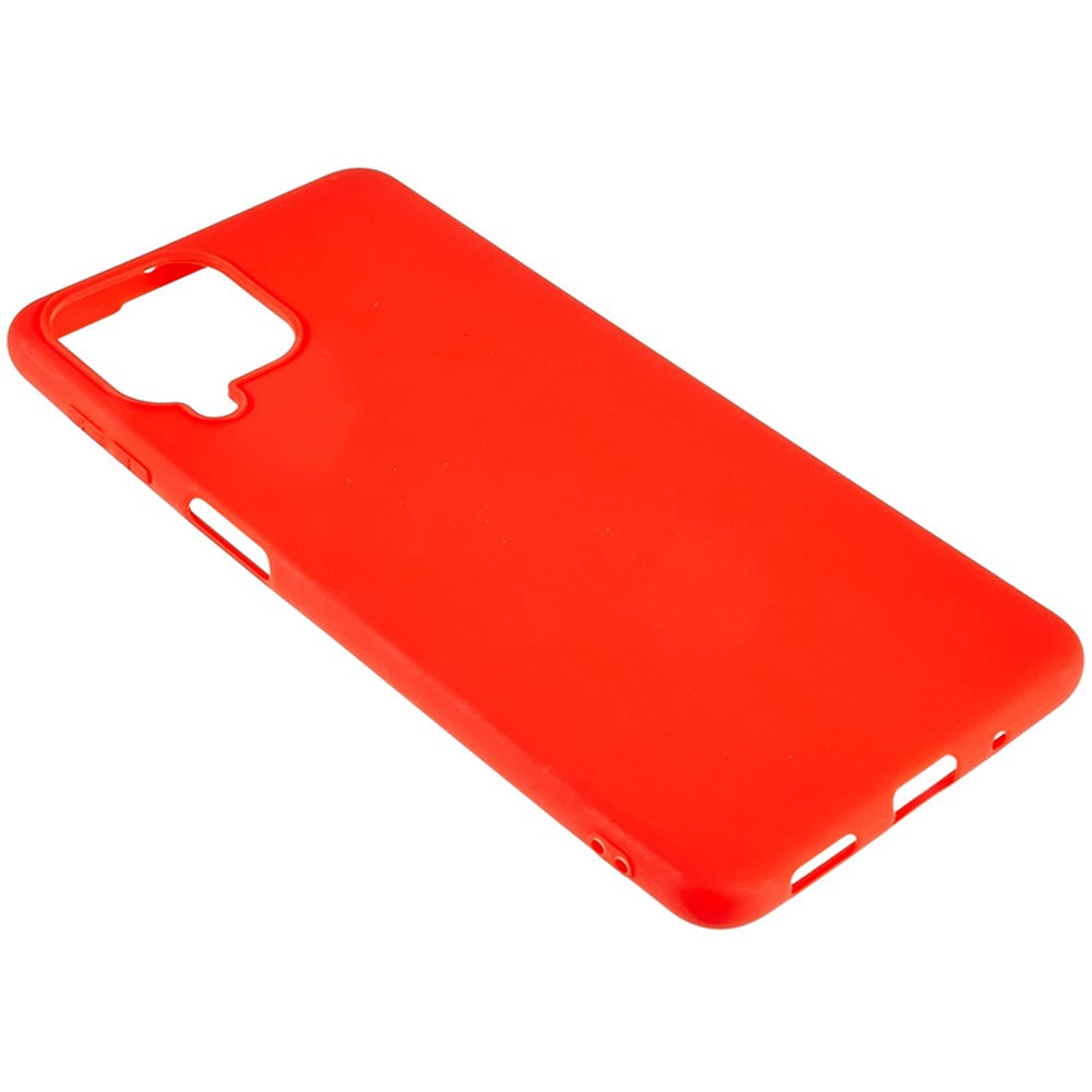 For Samsung Galaxy M53 5G Soft TPU Matte Phone Case Anti-fingerprint Anti-drop Back Cover - Red