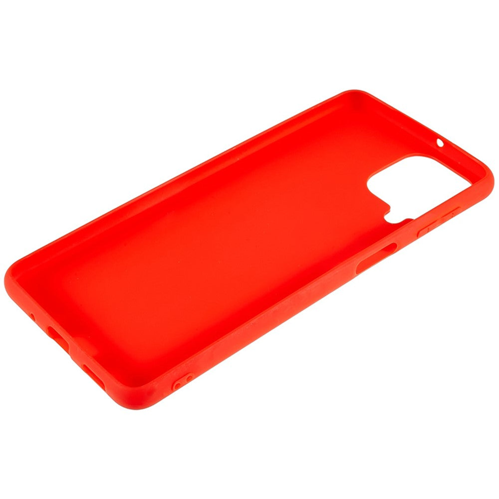 For Samsung Galaxy M53 5G Soft TPU Matte Phone Case Anti-fingerprint Anti-drop Back Cover - Red