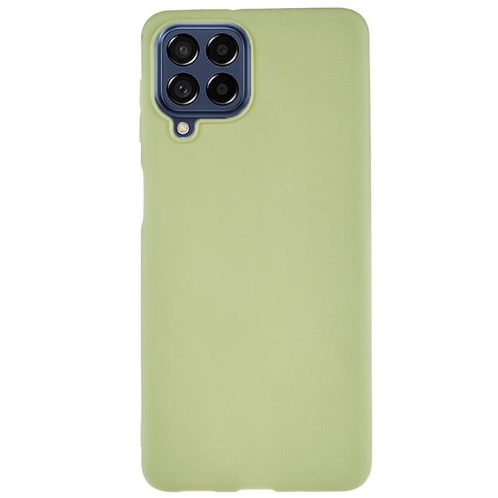 For Samsung Galaxy M53 5G Soft TPU Matte Phone Case Anti-fingerprint Anti-drop Back Cover - Green