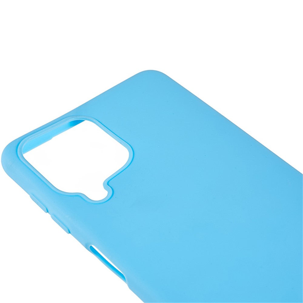 For Samsung Galaxy M53 5G Soft TPU Matte Phone Case Anti-fingerprint Anti-drop Back Cover - Baby Blue