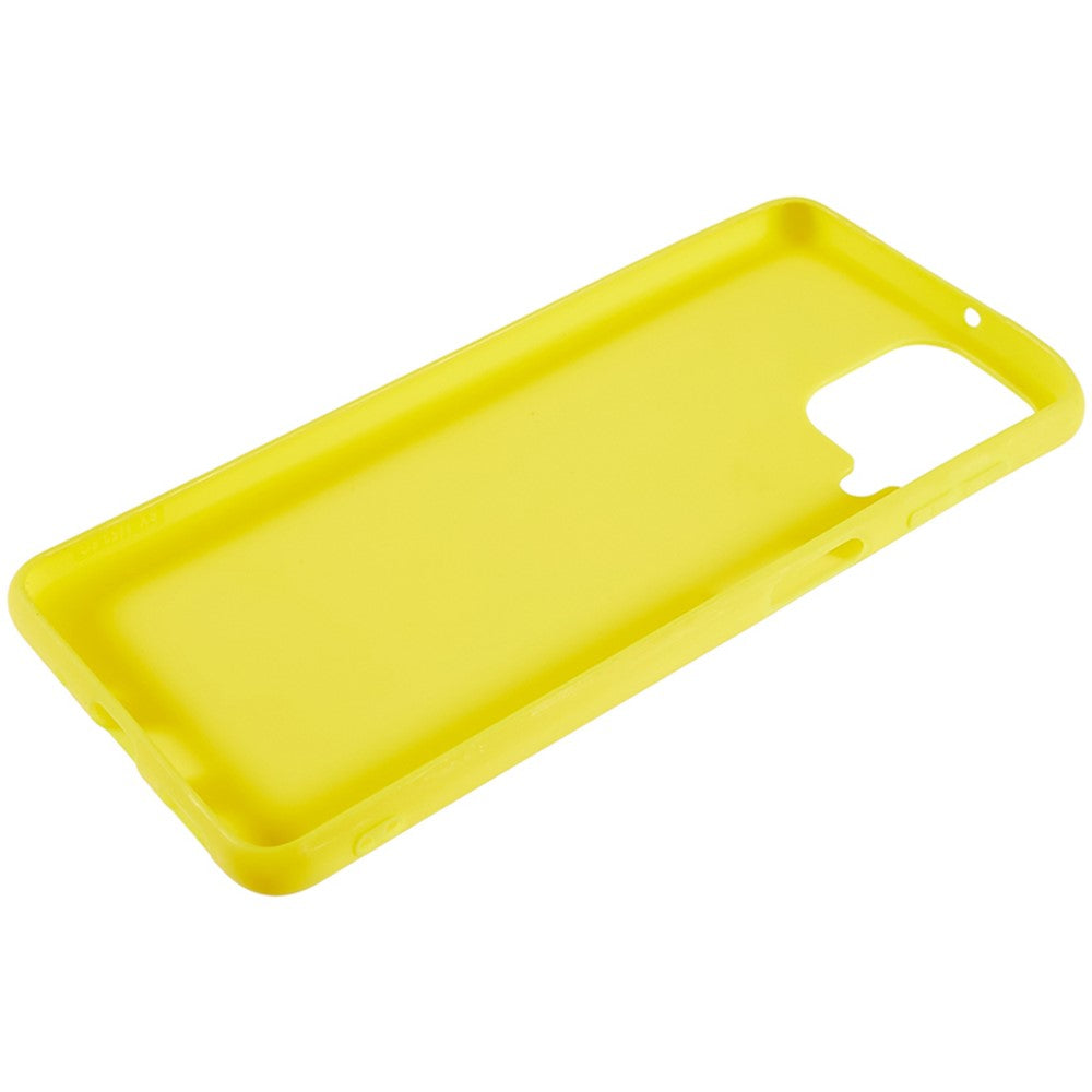 For Samsung Galaxy M53 5G Soft TPU Matte Phone Case Anti-fingerprint Anti-drop Back Cover - Yellow