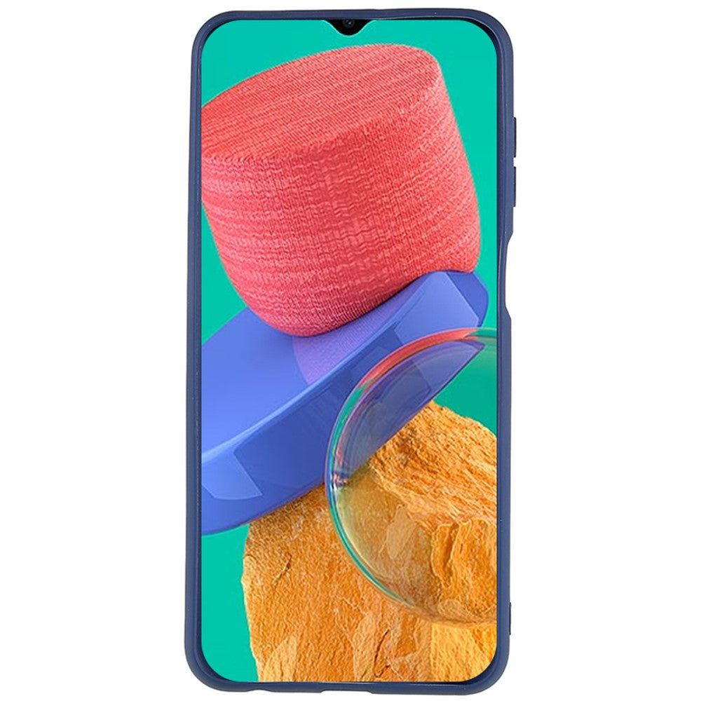 TPU Phone Case for Samsung Galaxy M33 5G (Global Version) Fingerprint Free Matte Phone Cover - Sapphire