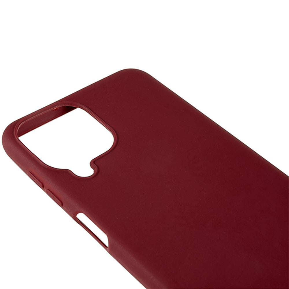 TPU Phone Case for Samsung Galaxy M33 5G (Global Version) Fingerprint Free Matte Phone Cover - Wine Red