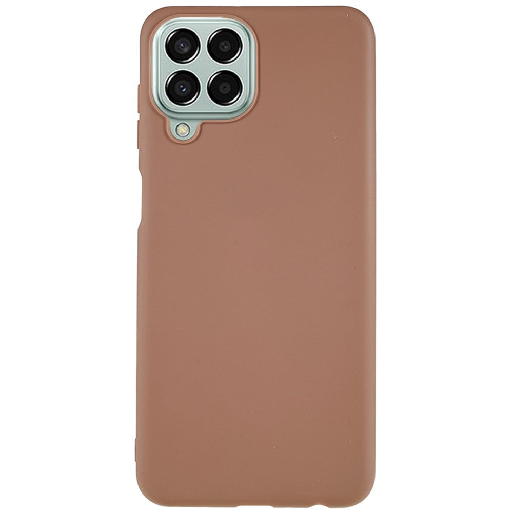TPU Phone Case for Samsung Galaxy M33 5G (Global Version) Fingerprint Free Matte Phone Cover - Khaki