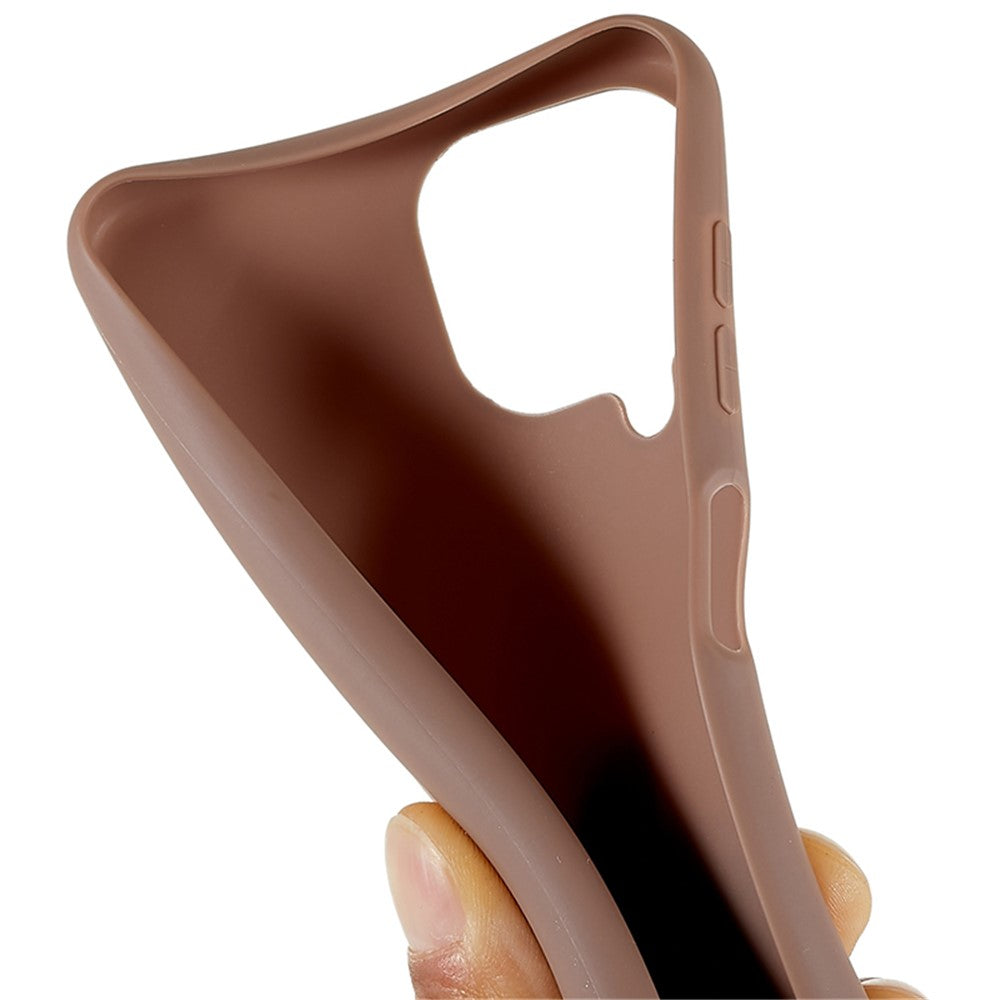 TPU Phone Case for Samsung Galaxy M33 5G (Global Version) Fingerprint Free Matte Phone Cover - Khaki