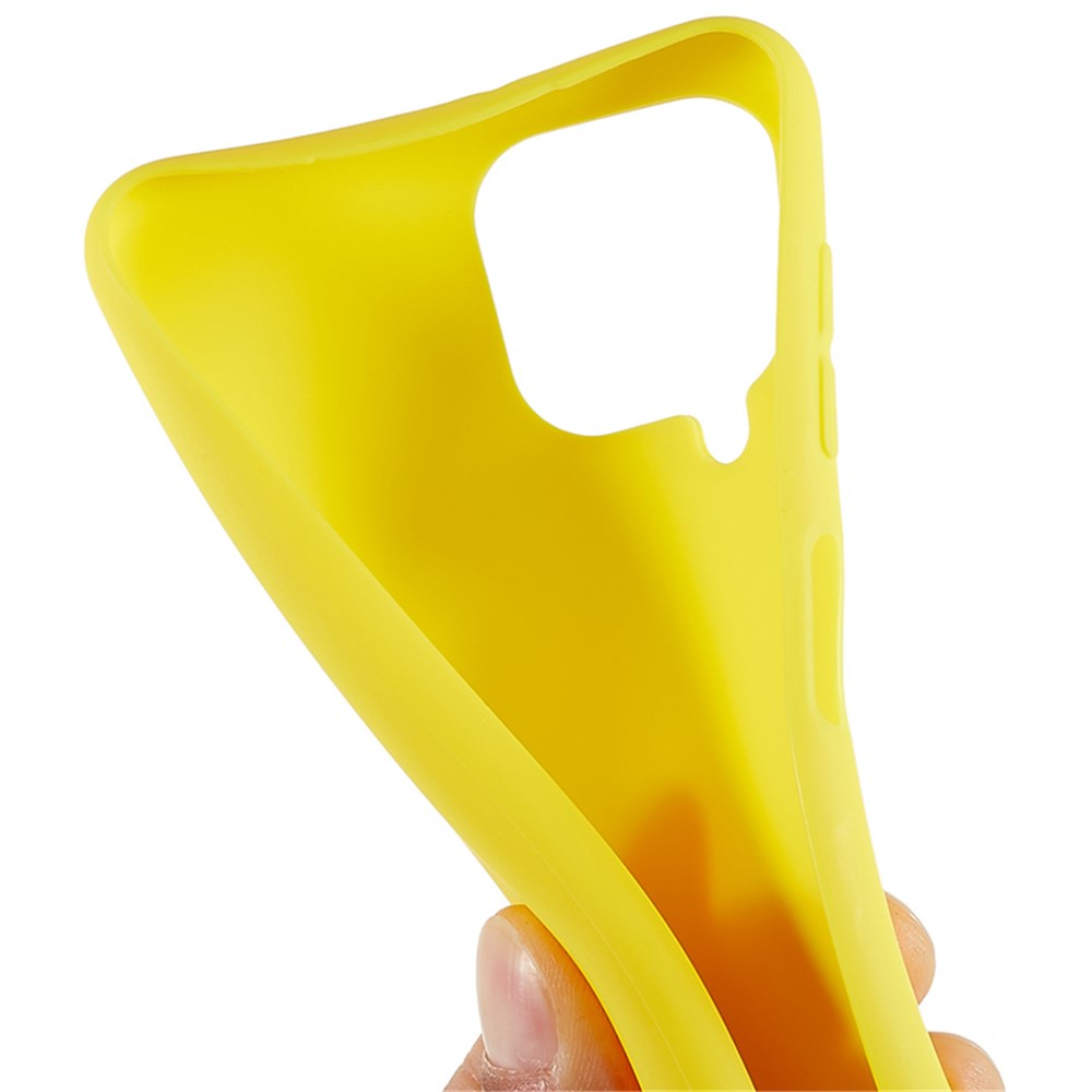 TPU Phone Case for Samsung Galaxy M33 5G (Global Version) Fingerprint Free Matte Phone Cover - Yellow