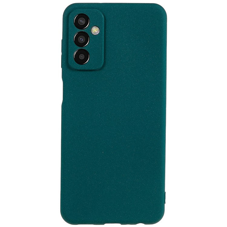 For Samsung Galaxy M13 4G Soft TPU Double-Sided Matte Case Precise Cutouts Anti-Scratch Protective Phone Cover - Green
