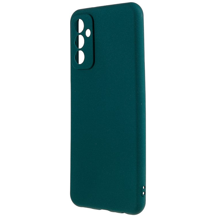 For Samsung Galaxy M13 4G Soft TPU Double-Sided Matte Case Precise Cutouts Anti-Scratch Protective Phone Cover - Green