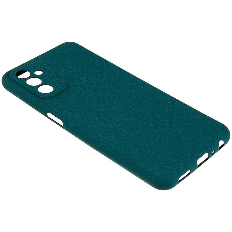 For Samsung Galaxy M13 4G Soft TPU Double-Sided Matte Case Precise Cutouts Anti-Scratch Protective Phone Cover - Green