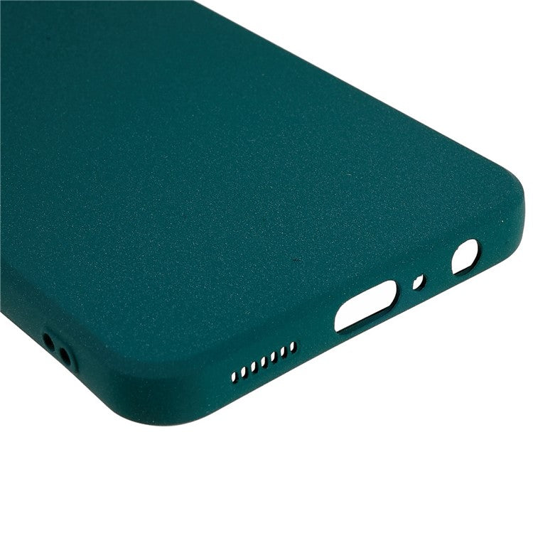 For Samsung Galaxy A04 4G (164.4 x 76.3 x 9.1 mm) Double-Sided Matte Anti-Slip Phone Case Soft TPU Scratch Resistant Cover - Green
