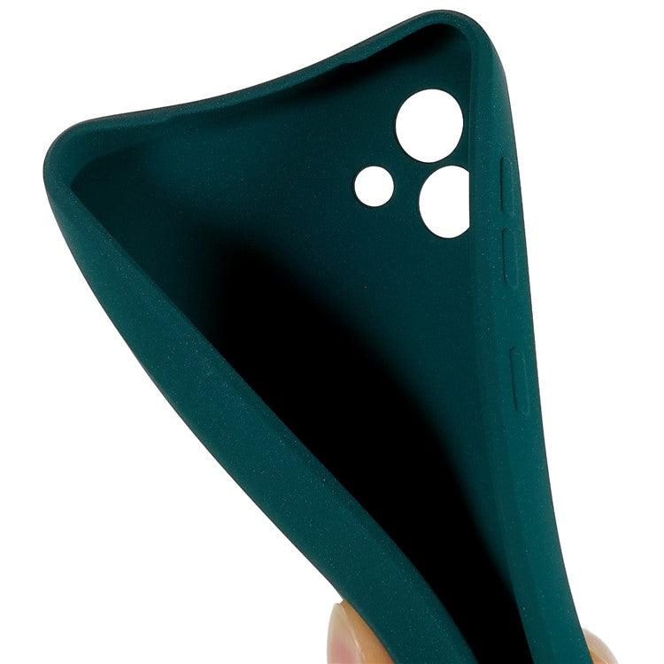 For Samsung Galaxy A04 4G (164.4 x 76.3 x 9.1 mm) Double-Sided Matte Anti-Slip Phone Case Soft TPU Scratch Resistant Cover - Green