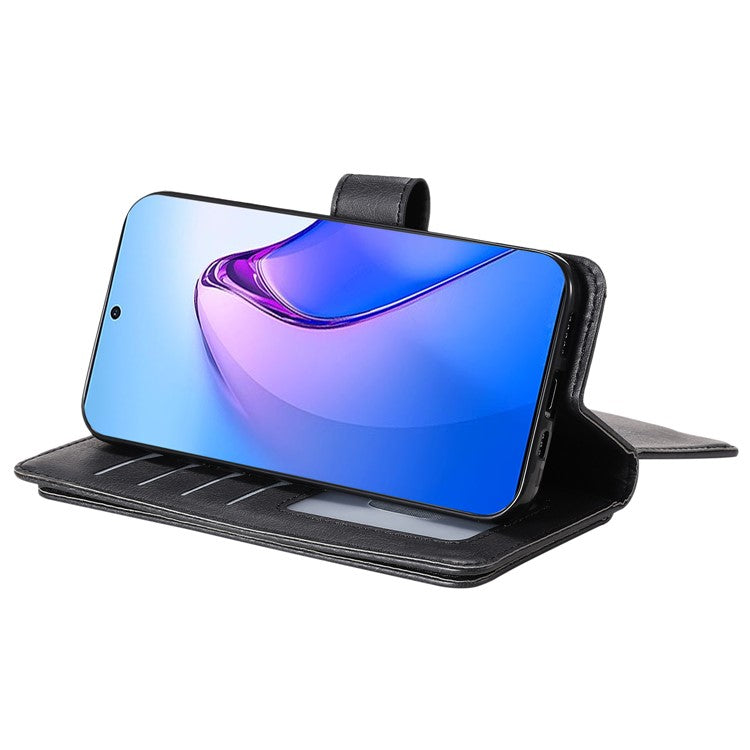 KT Multi-functional Series-1 for Oppo Reno8 Pro 5G (Global Version) / Reno8 Pro+ (China) 5G PU Leather Phone Cover Stand Wallet Scratch-resistant Case with 10 Card Slots - Black