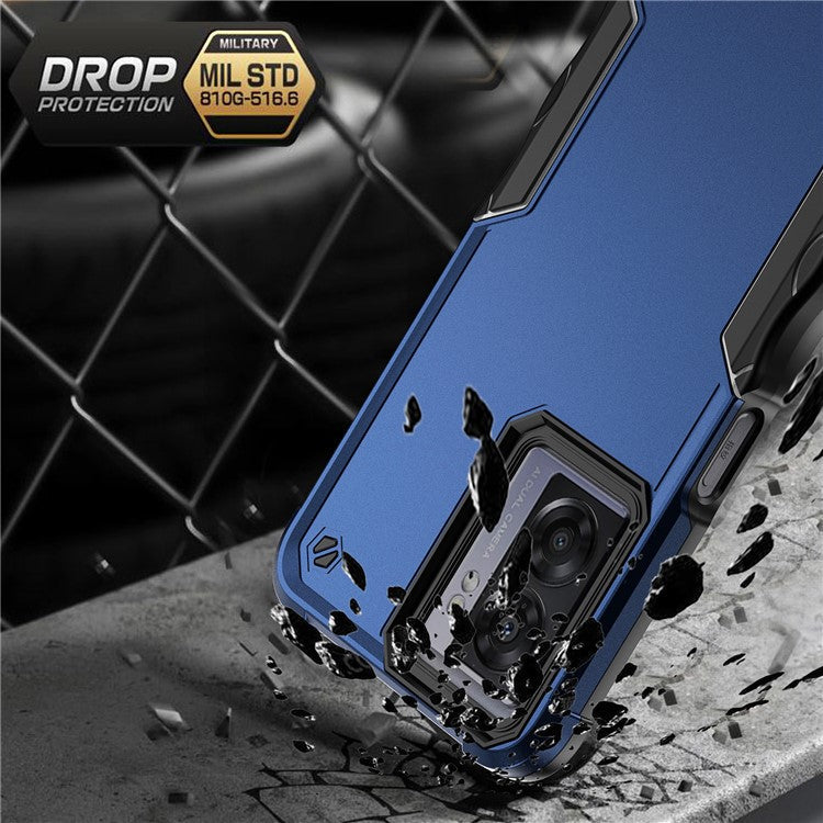 For Oppo A57 4G / A57s 4G / A57e 4G / A77 5G / A57 (2022) 5G / Realme Q5i / V23 5G / OnePlus Nord N20 SE 4G / Nord N300 5G Hard PC Soft TPU Shockproof Case Anti-slip Grip Phone Cover - Black