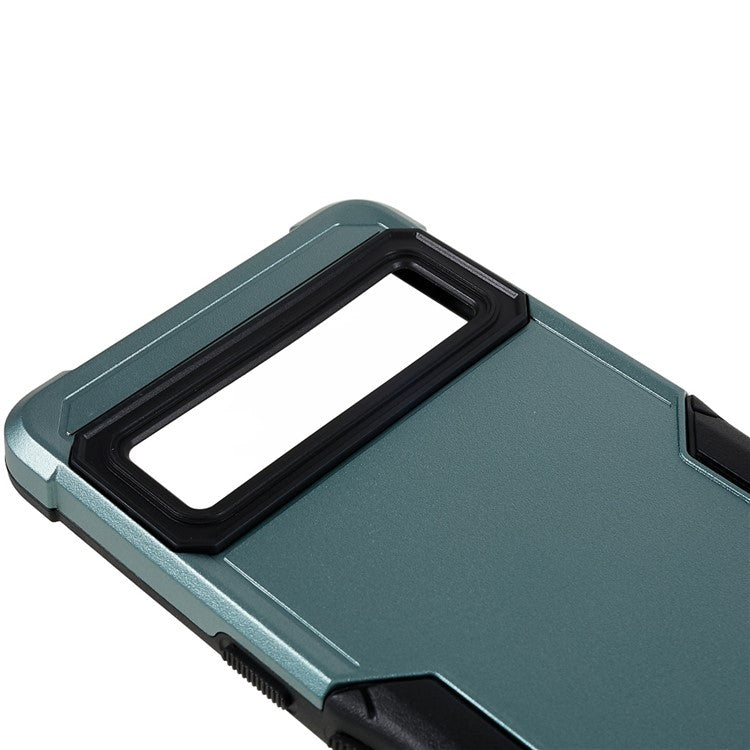 For Google Pixel 7 5G Hard PC + Soft TPU Shockproof Case Anti-slip Grip Protective Phone Back Cover - Green