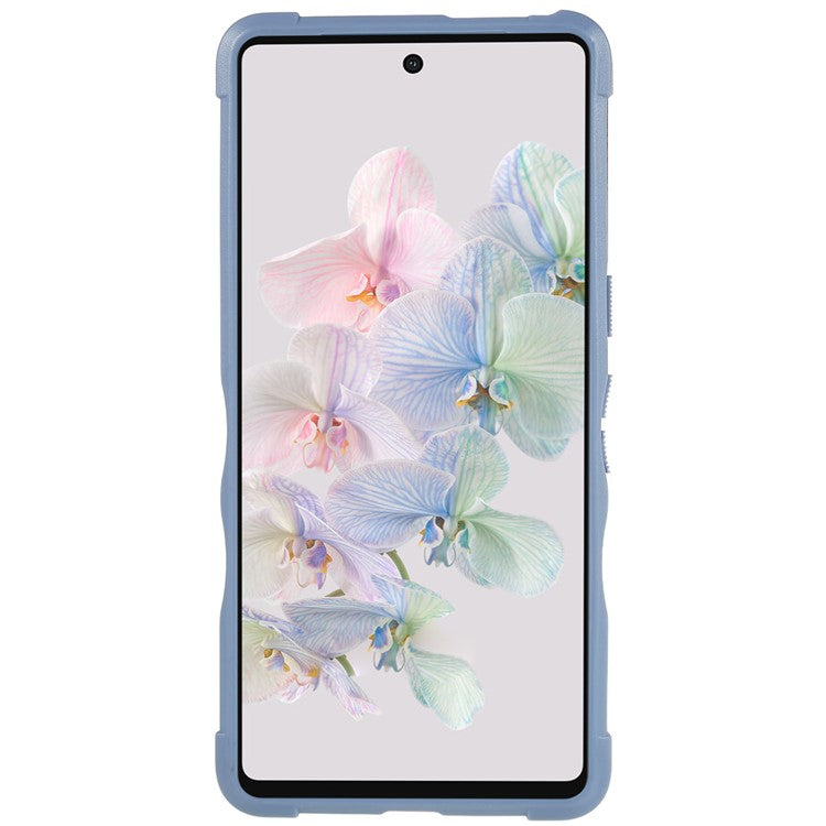 For Google Pixel 7 5G Hard PC + Soft TPU Shockproof Case Anti-slip Grip Protective Phone Back Cover - Rose Gold