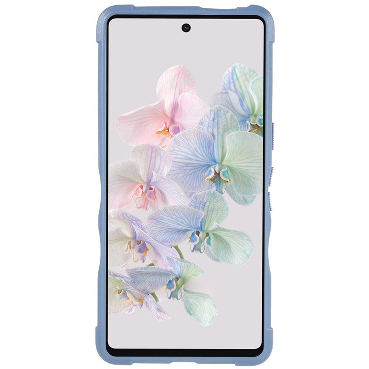 For Google Pixel 7 5G Hard PC + Soft TPU Shockproof Case Anti-slip Grip Protective Phone Back Cover - White