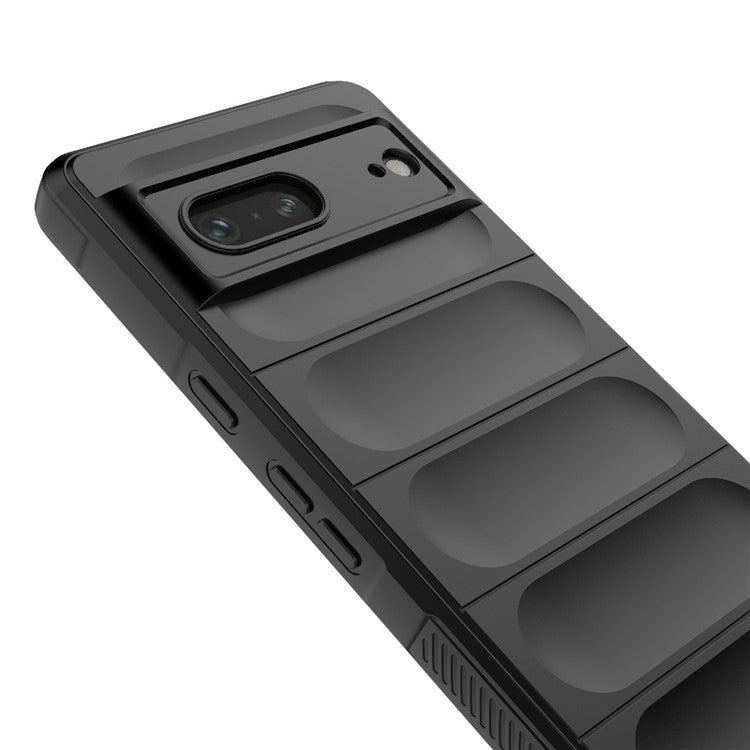 For Google Pixel 7 5G Drop-proof Smartphone Back Cover Flexible TPU Protective Phone Case - Dark Grey