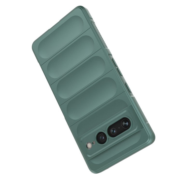 Anti-drop Phone Case For Google Pixel 7 Pro 5G Soft TPU Impact-Resistant Smartphone Back Cover - Green