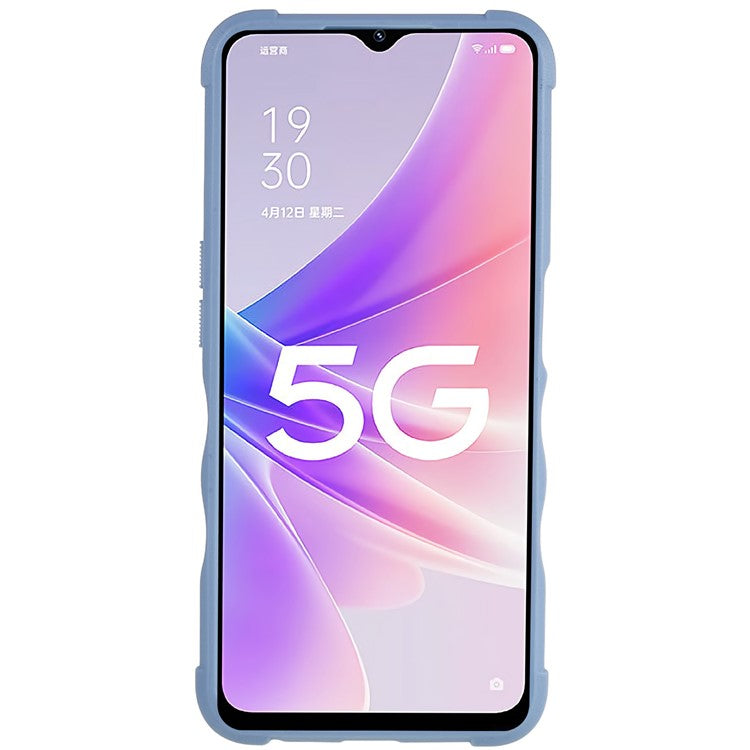 For Oppo A57 4G/A57s 4G/A57e 4G/A77 4G/A77 5G/A57 (2022) 5G/Realme Q5i/V23 5G/OnePlus Nord N20 SE 4G/Nord N300 5G PC+TPU Phone Case Ring Holder Kickstand Cover - White