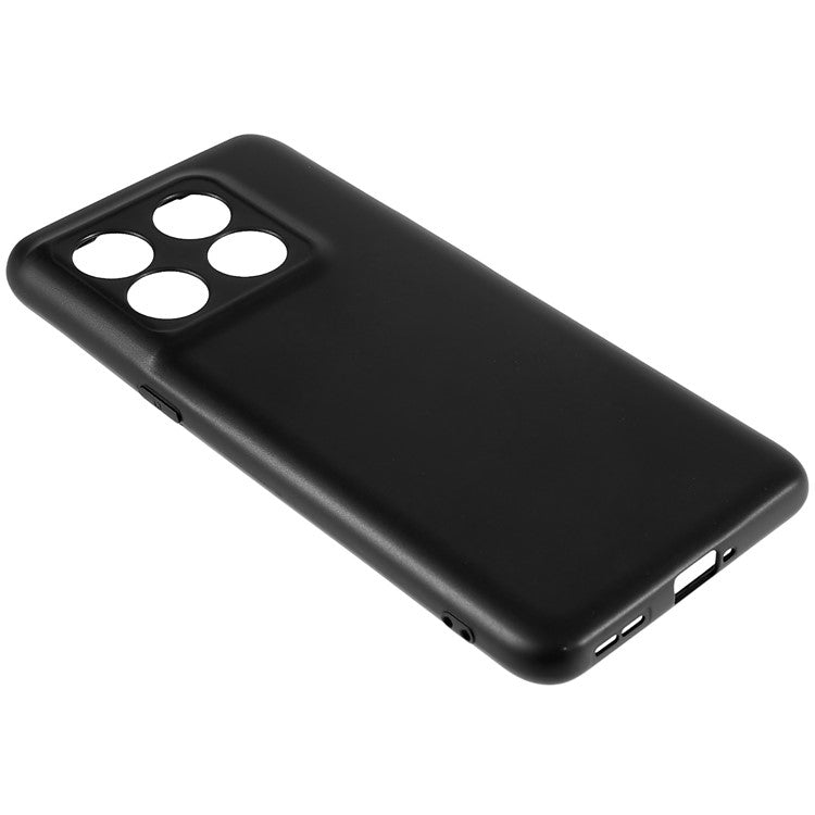 For OnePlus Ace Pro 5G / 10T 5G Anti-fall Flexible TPU Cell Phone Cover Black Matte Smartphone Case