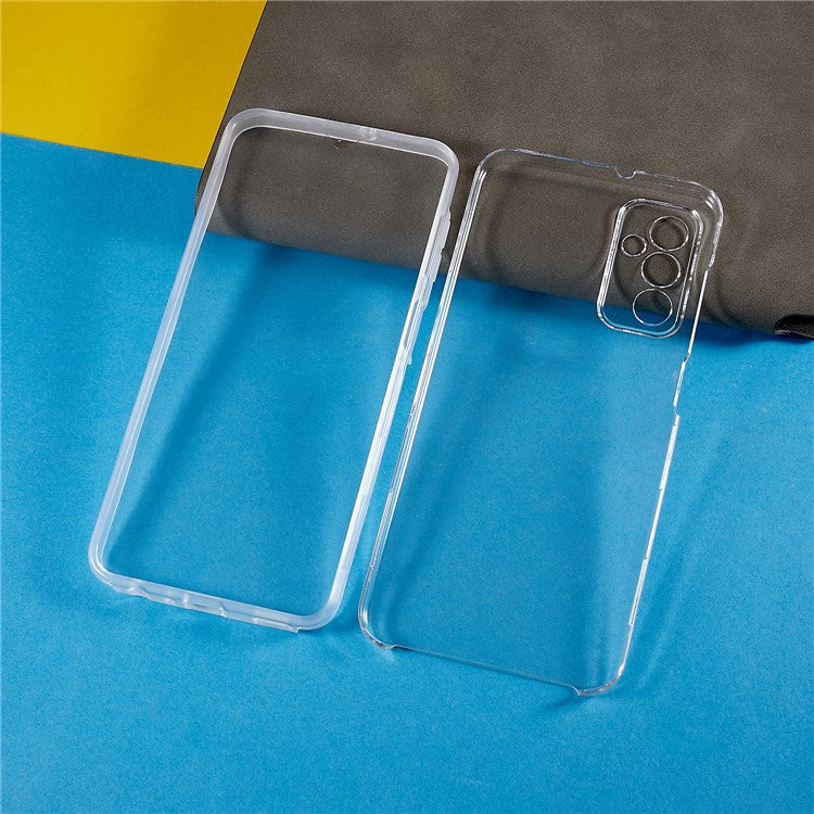 For Samsung Galaxy M23 5G / F23 5G Drop-proof Detachable Phone Case TPU + Acrylic Full Coverage Cover with PET Screen Protector