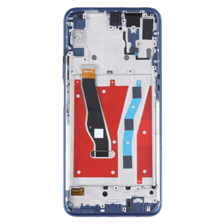 For Honor 9X HLK-AL00, HLK-TL00 LCD Screen and Digitizer Assembly + Frame Replacement Part (COG) (Grade C, without Logo) - Charm Sea Blue