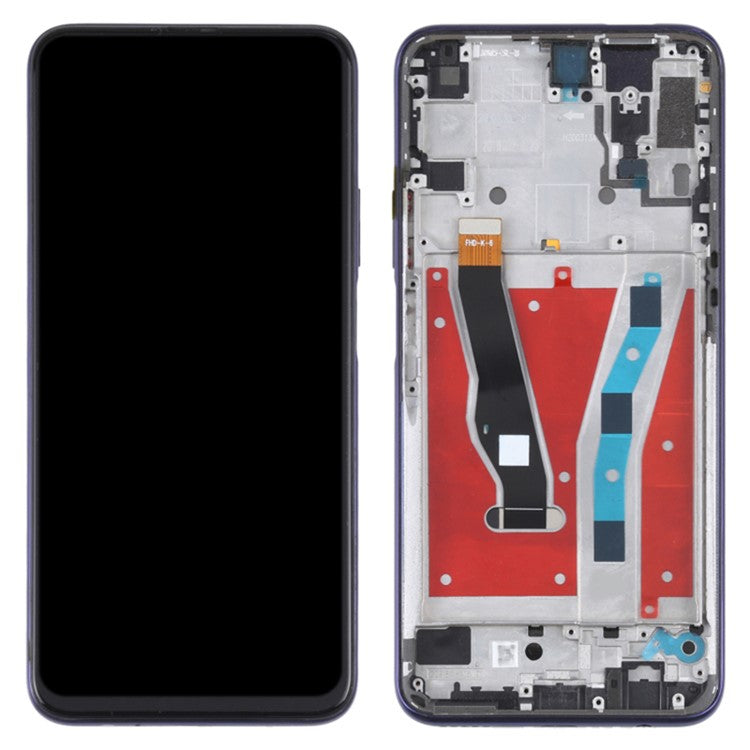 For Honor 9X Pro HLK-L41, HLK-L42 (International), HLK-AL10, HLK-TL10 (China) LCD Screen and Digitizer Assembly + Frame Replacement Part (COG) (Grade C, without Logo) - Phantom Purple