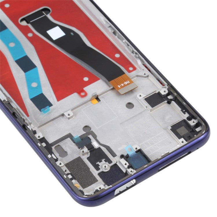 For Honor 9X Pro HLK-L41, HLK-L42 (International), HLK-AL10, HLK-TL10 (China) LCD Screen and Digitizer Assembly + Frame Replacement Part (COG) (Grade C, without Logo) - Phantom Purple