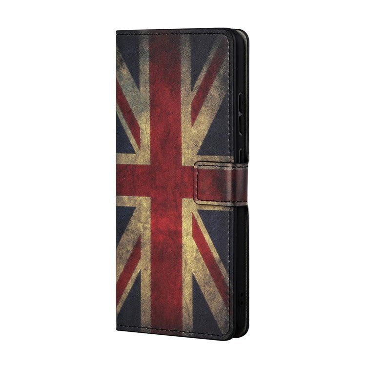 For Google Pixel 7a Pattern Printing PU Leather Wallet Cover Stand Magnetic Closure Protective Phone Case - Union Jack