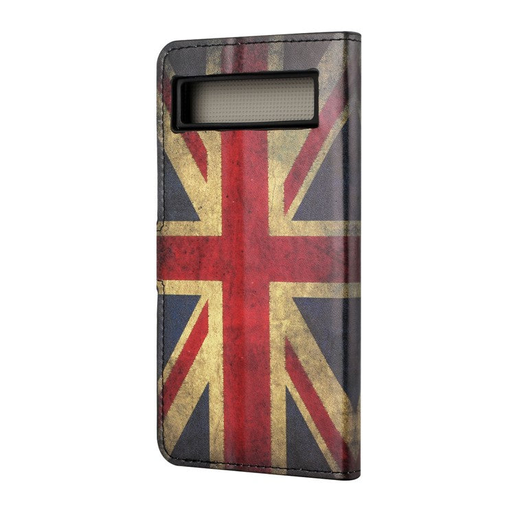 For Google Pixel 7a Pattern Printing PU Leather Wallet Cover Stand Magnetic Closure Protective Phone Case - Union Jack