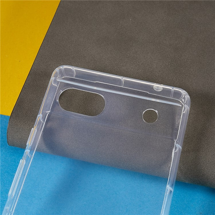 Phone Case for Google Pixel 6a, Collision Resistant Airbag Protection Transparent TPU Back Cover