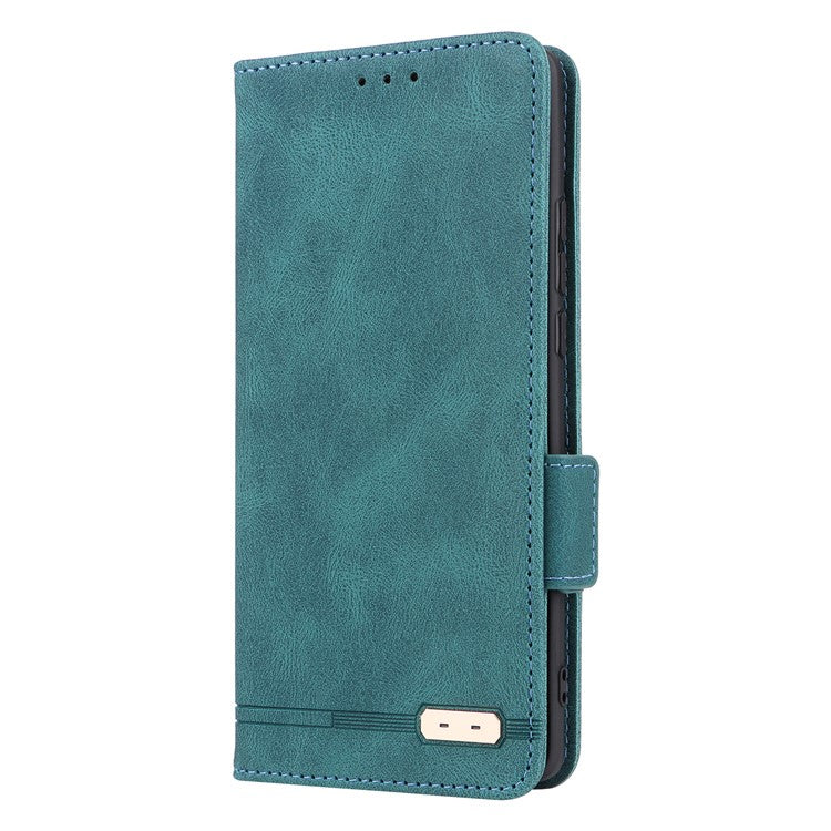 For Motorola Edge 30 Ultra 5G / Moto X30 Pro 5G PU Leather Anti-drop Case Hardware Decor Magnetic Wallet Stand Phone Cover - Blue