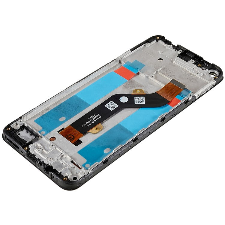 For Tecno Camon 17 4G 2021 CG6 Grade C LCD Screen and Digitizer Assembly + Frame Replacement Part (without Logo)