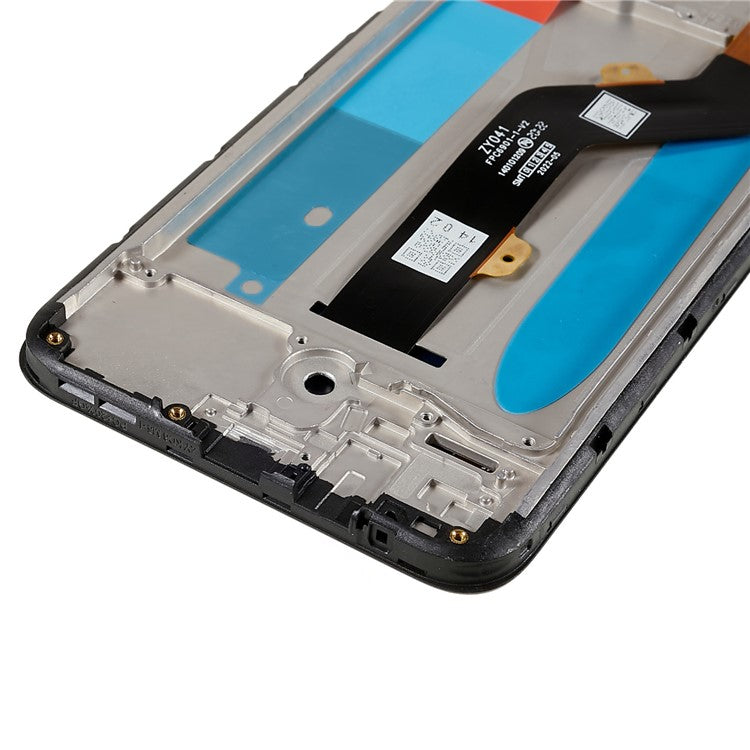 For Tecno Spark 5 Air 2020 KD6 Grade C LCD Screen and Digitizer Assembly + Frame Replacement Part (without Logo)