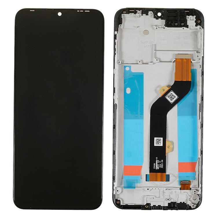 For Infinix Hot 10s X689 X689B X689D / Hot 10T X689C Grade C LCD Screen and Digitizer Assembly + Frame Replacement Part (without Logo)
