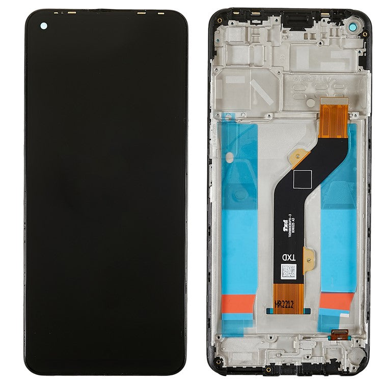 For Infinix Hot 10 X682 Grade C LCD Screen and Digitizer Assembly + Frame Replacement Part (without Logo)