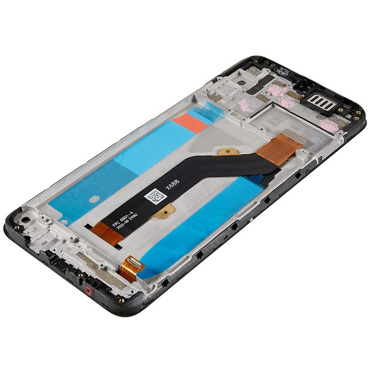 For Infinix Hot 10 Play X688 Grade C LCD Screen and Digitizer Assembly + Frame Replacement Part (without Logo)