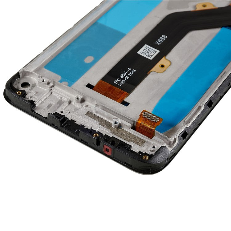 For Infinix Hot 10 Play X688 Grade C LCD Screen and Digitizer Assembly + Frame Replacement Part (without Logo)