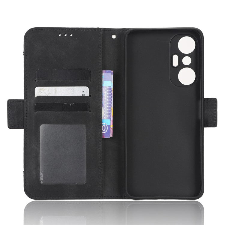 For Infinix Hot 20S 4G / X6827 PU Leather Wallet Stand Magnetic Flip Smartphone Cover with Multiple Card Slots - Black