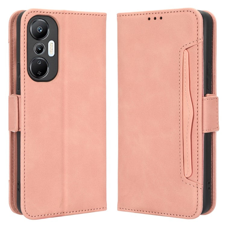 For Infinix Hot 20S 4G / X6827 PU Leather Wallet Stand Magnetic Flip Smartphone Cover with Multiple Card Slots - Pink