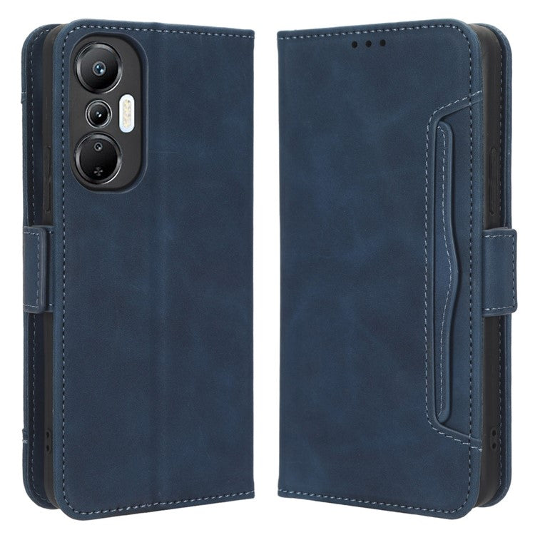 For Infinix Hot 20S 4G / X6827 PU Leather Wallet Stand Magnetic Flip Smartphone Cover with Multiple Card Slots - Blue
