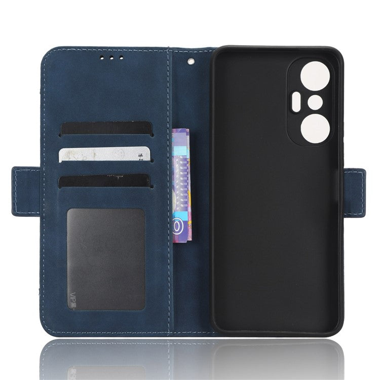 For Infinix Hot 20S 4G / X6827 PU Leather Wallet Stand Magnetic Flip Smartphone Cover with Multiple Card Slots - Blue