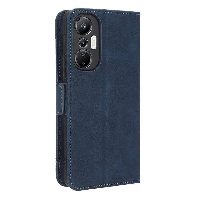 For Infinix Hot 20S 4G / X6827 PU Leather Wallet Stand Magnetic Flip Smartphone Cover with Multiple Card Slots - Blue