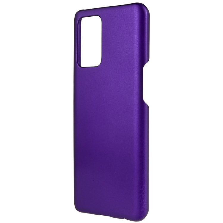 For Oppo A74 4G / F19 / F19s Rubberized Matte Anti-scratch Hard PC Case Drop-proof Phone Cover - Purple
