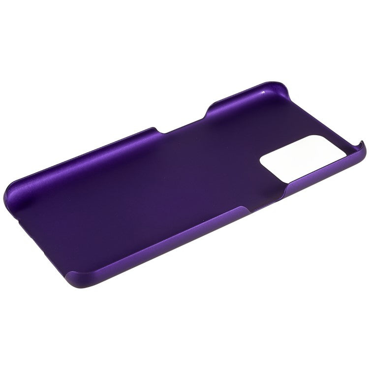 For Oppo A74 4G / F19 / F19s Rubberized Matte Anti-scratch Hard PC Case Drop-proof Phone Cover - Purple
