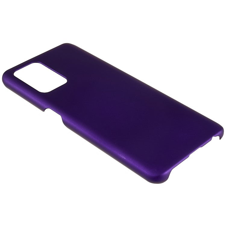For Oppo A74 4G / F19 / F19s Rubberized Matte Anti-scratch Hard PC Case Drop-proof Phone Cover - Purple