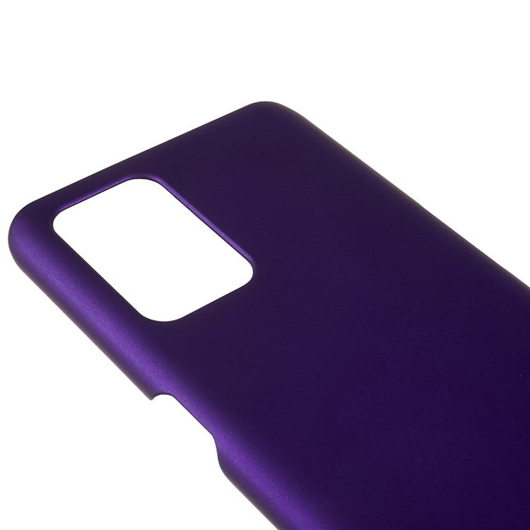 For Oppo A74 4G / F19 / F19s Rubberized Matte Anti-scratch Hard PC Case Drop-proof Phone Cover - Purple