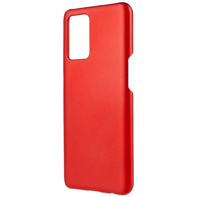 For Oppo A74 4G / F19 / F19s Rubberized Matte Anti-scratch Hard PC Case Drop-proof Phone Cover - Red