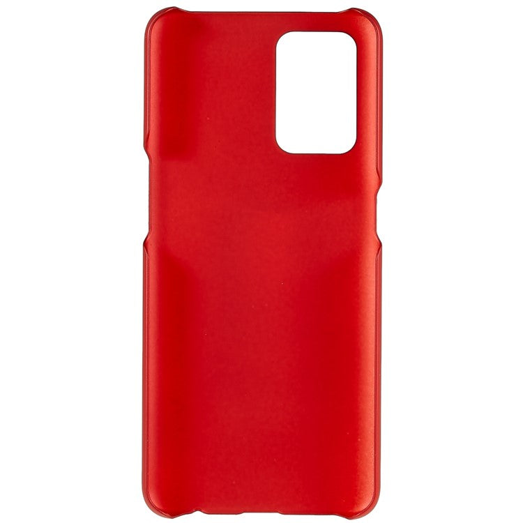 For Oppo A74 4G / F19 / F19s Rubberized Matte Anti-scratch Hard PC Case Drop-proof Phone Cover - Red